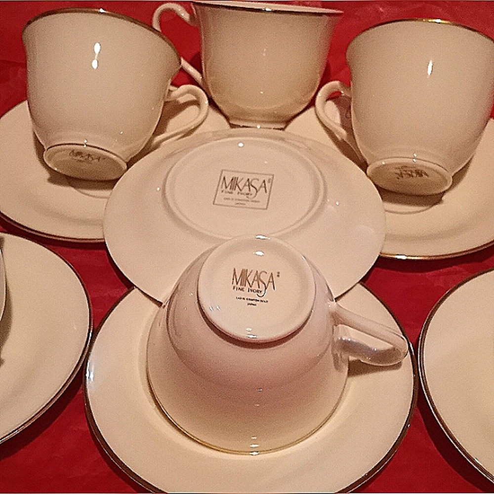 Footed Cup & Saucer Set by MIKASA